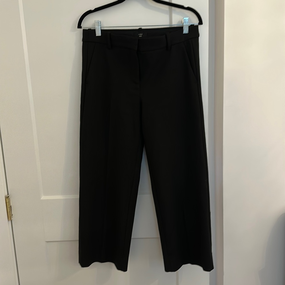 CROPPED J. Crew wide leg Sydney pant in black!